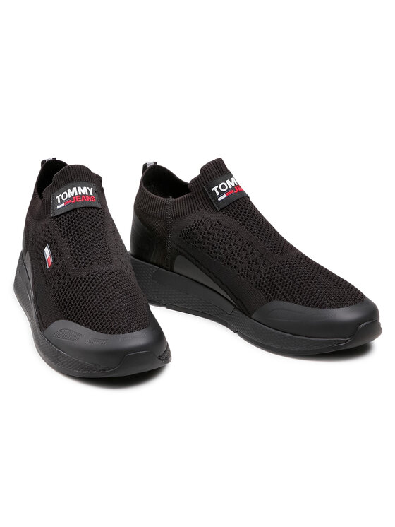 Tommy Jeans Sneakers Tommy Jeans Flexi Sock Runner EM0EM00664 Nero
