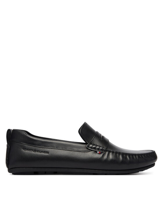 Tommy Hilfiger Mokasinke Tommy Hilfiger Core Hilfiger Leather Driver FM0FM05790 Crna