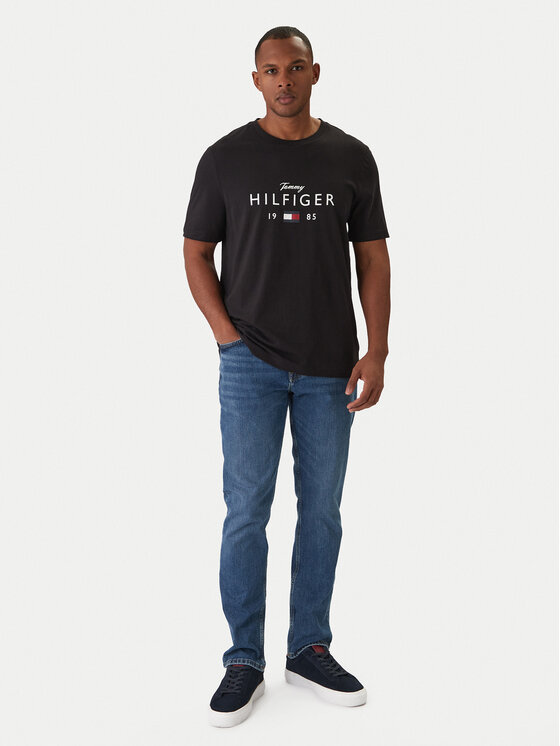 Tommy Hilfiger Tommy Hilfiger Camiseta MW0MW41455 Negro Regular Fit