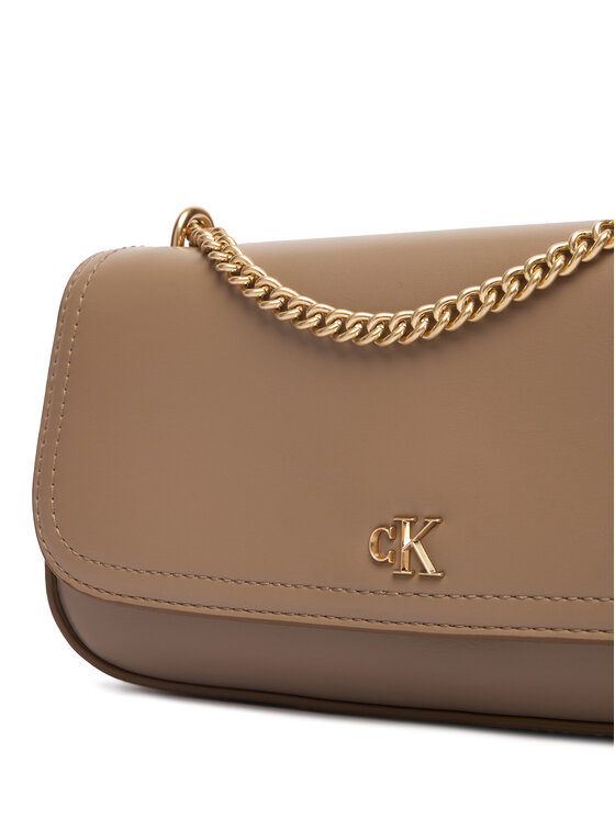 Calvin Klein Geantă Calvin Klein Ck Convertible Chain Small Bag LV04F3172G Bej