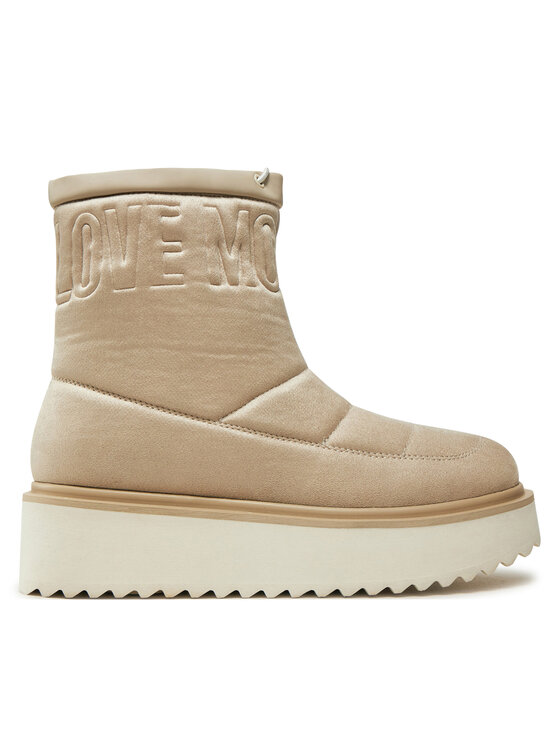 LOVE MOSCHINO Botki LOVE MOSCHINO JA24266I0LJAW026 Beżowy