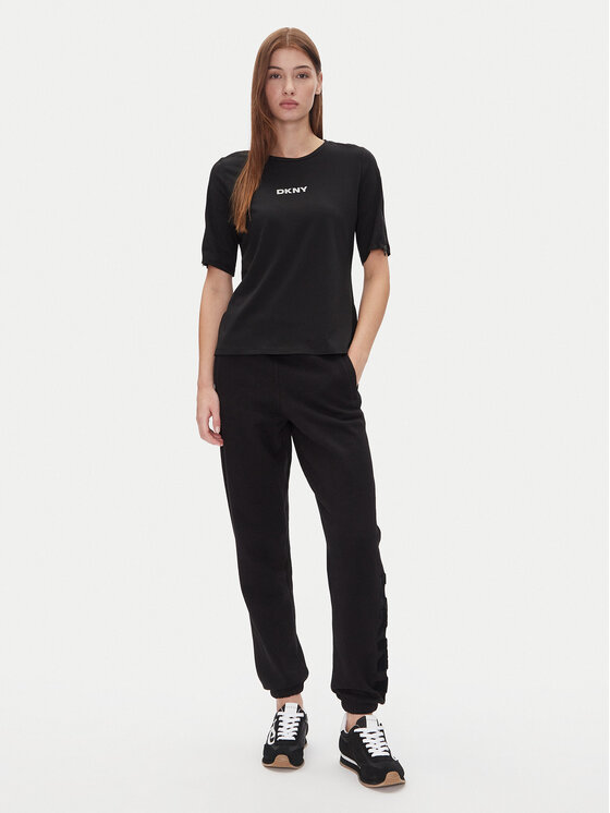 DKNY DKNY Футболка P4JHBRJQ Чорний Regular Fit