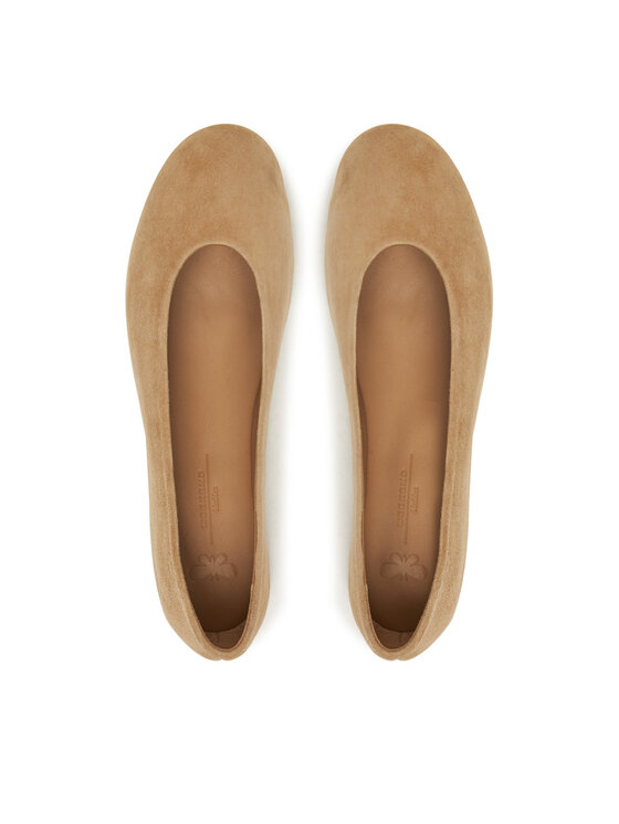 Weekend Max Mara Балетки Weekend Max Mara Todisuede 2525526074600 Бежевий