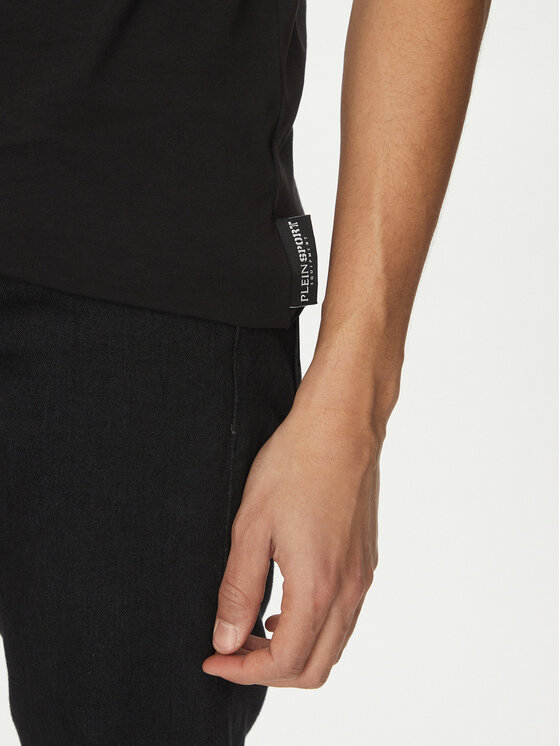 Plein Sport Plein Sport Футболка SAEC MTK8008 STE001N Чорний Regular Fit