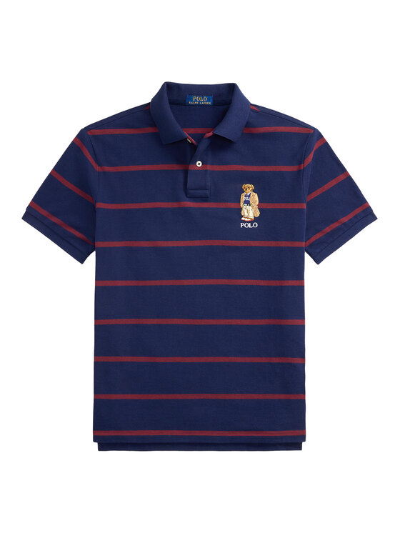 Polo Ralph Lauren Polo Ralph Lauren Поло 710971839001 Cиній Custom Slim Fit