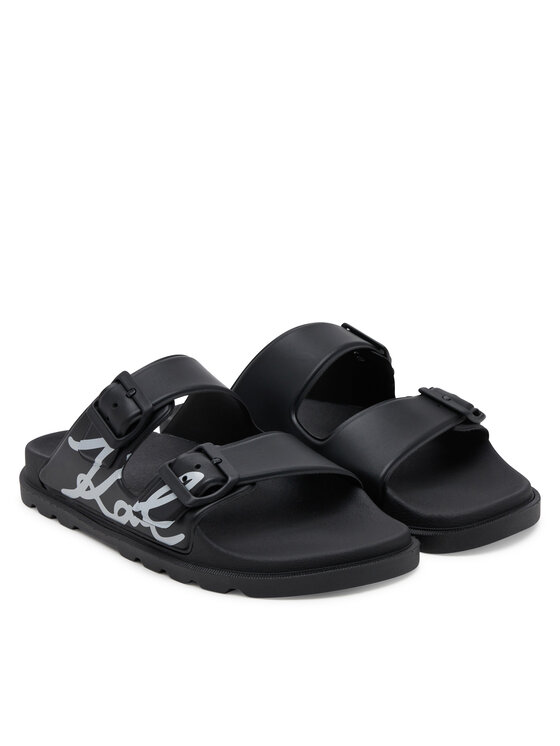 KARL LAGERFELD Klapki KARL LAGERFELD Kondo Tred KL80972 Czarny