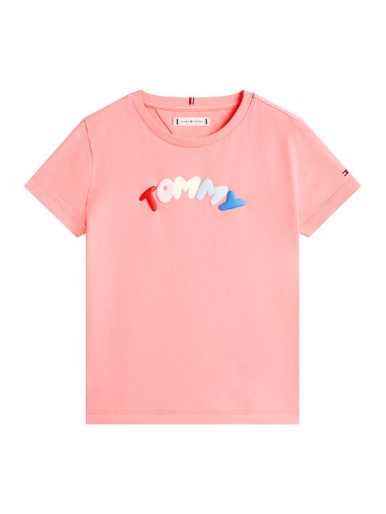 Tommy Hilfiger Tommy Hilfiger Camiseta KG0KG09246 Rosa claro Regular Fit