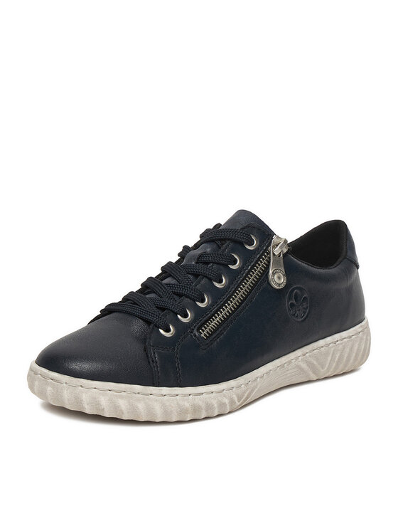Rieker Sneakersy Rieker N0900-14 Tmavomodrá
