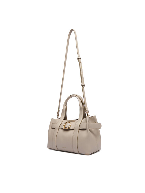 Calvin Klein Ročna torba Calvin Klein Buckle Mini Tote With Strap LV04F3295G Bež