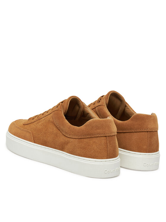 Calvin Klein Sneakersy Calvin Klein Clean Cup Low Laceup Oxf Su HM0HM01880 Světle hnědá