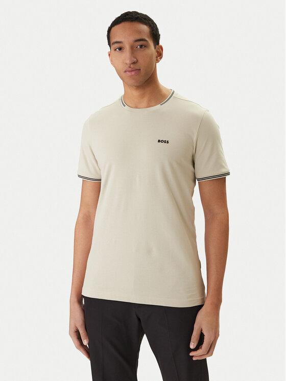 BOSS BOSS Camiseta Taul 50521245 Beis Regular Fit