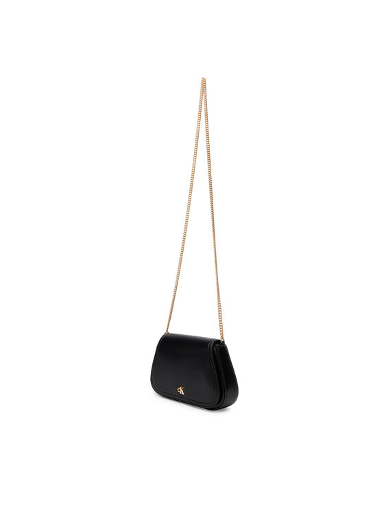 Calvin Klein Ročna torba Calvin Klein Ck Curved Wallet On Chain LV04F1153G Črna