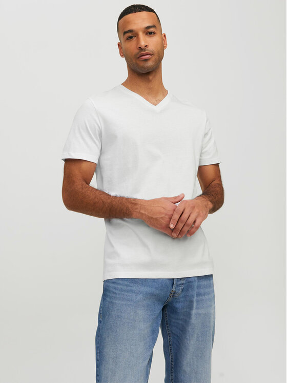Jack & Jones Jack & Jones T-Shirt Basic 12156102 Λευκό Standard Fit