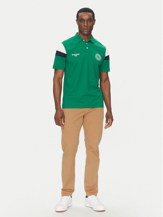 Hechter Paris Hechter Paris Поло Pique X-Tech 74026 151929 Зелений Regular Fit