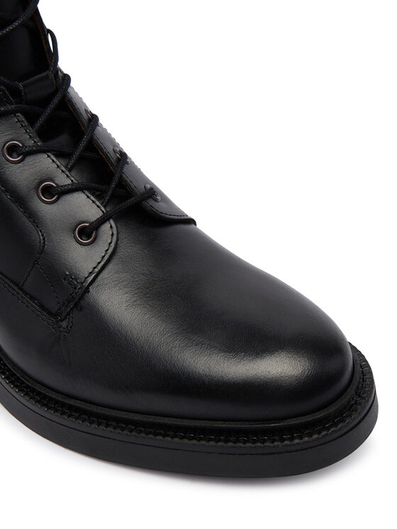 Tommy Hilfiger Ghete Tommy Hilfiger Corporate Casual Lth Boot FM0FM06174 Negru
