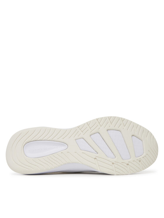 Tommy Hilfiger Snīkeri Tommy Hilfiger Th Knit Runner FW0FW08813 Balts