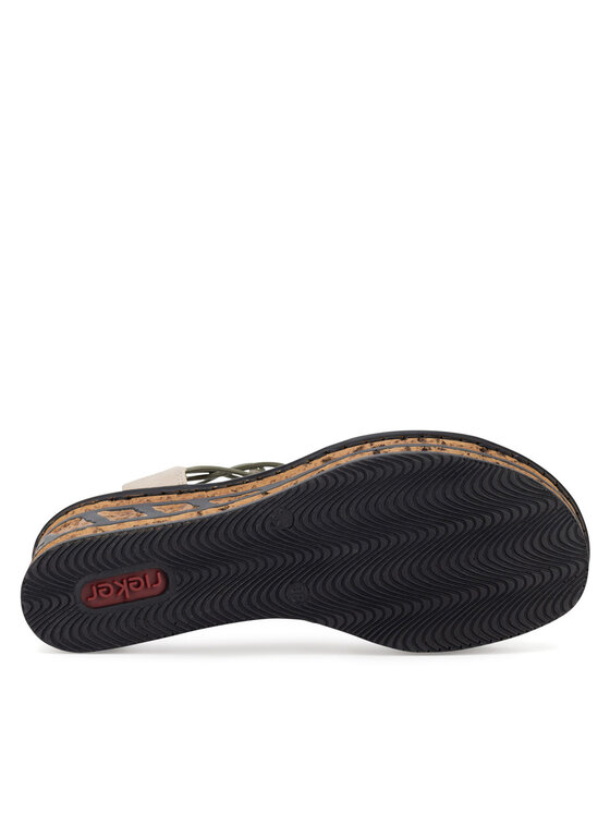 Rieker Sandales Rieker 68175-52 Zaļš
