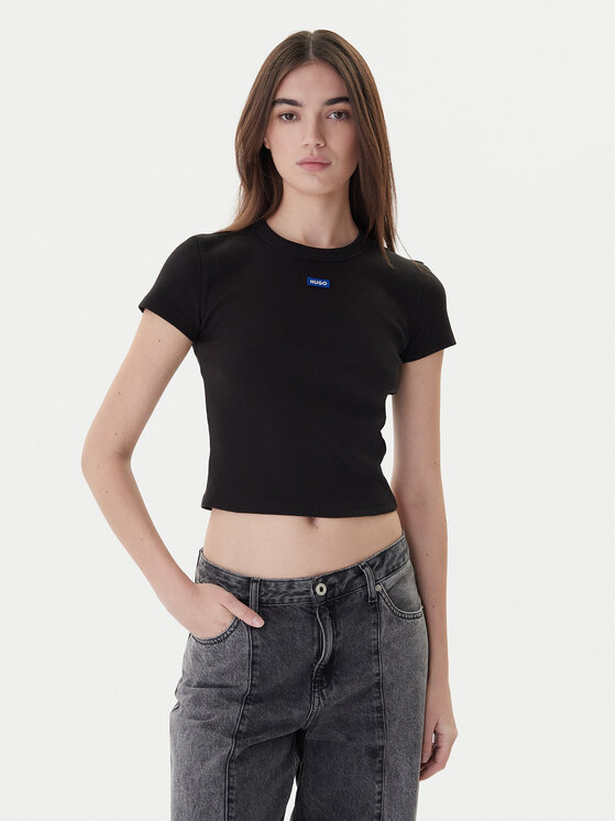 HUGO Hugo Футболка Baby 50510749 Чорний Slim Fit