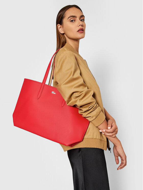Lacoste Táska Lacoste Shopping Bag NF2142AA Piros