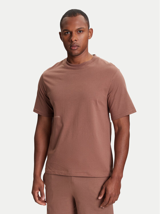 United Colors Of Benetton United Colors Of Benetton Marškinėliai 30964M01W Smėlio Regular Fit