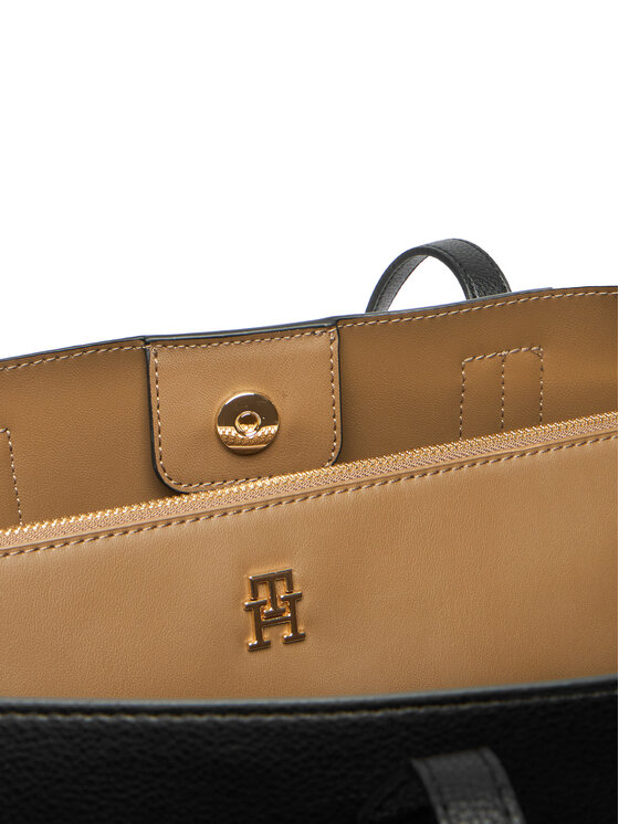 Tommy Hilfiger Bolso Tommy Hilfiger Th Icon Tote AW0AW18173 Negro