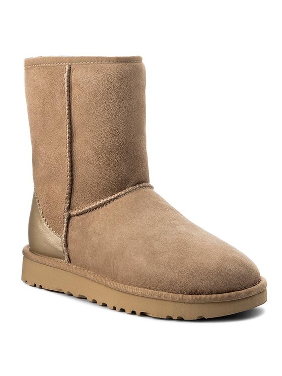 Ugg Cizme de zăpadă Ugg W Classic Short II Metallic 1019030 Bej