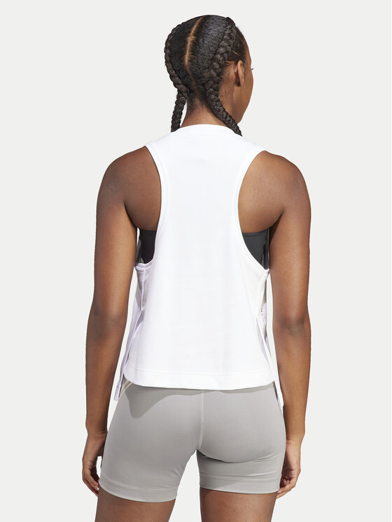 adidas by Stella McCartney adidas by Stella McCartney Топ IB6858 Білий Regular Fit