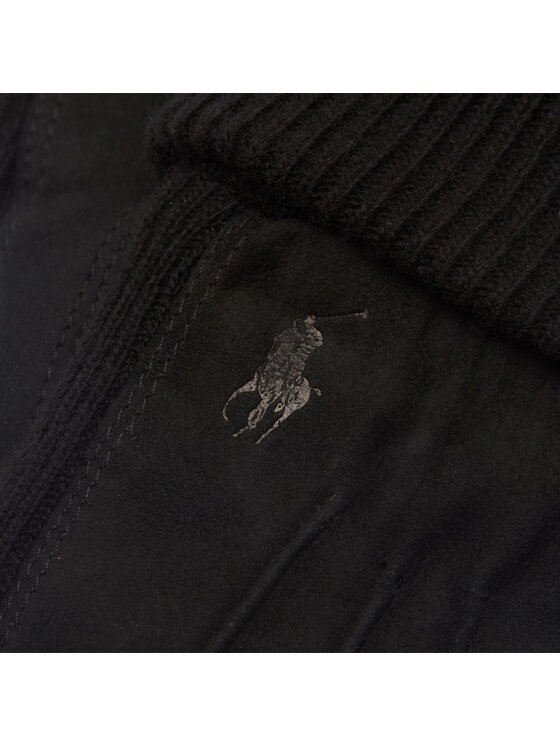 Polo Ralph Lauren Рукавички Polo Ralph Lauren Suede Sandwich Glove 449833580001 Чорний