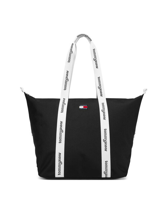 Tommy Jeans Rankinė Tommy Jeans Tjw Ess Daily Tote AW0AW18461 Juoda