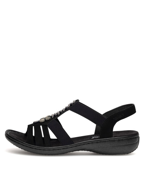 Rieker Sandali Rieker 60806-00 Nero