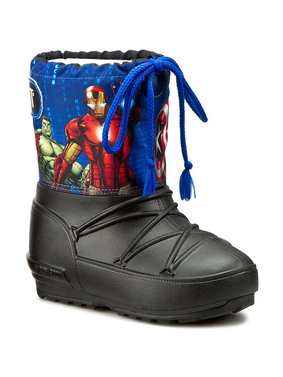 Moon Boot Μπότες Χιονιού Moon Boot Pod Jr Avengers 34021000001 Black/Navy/Red