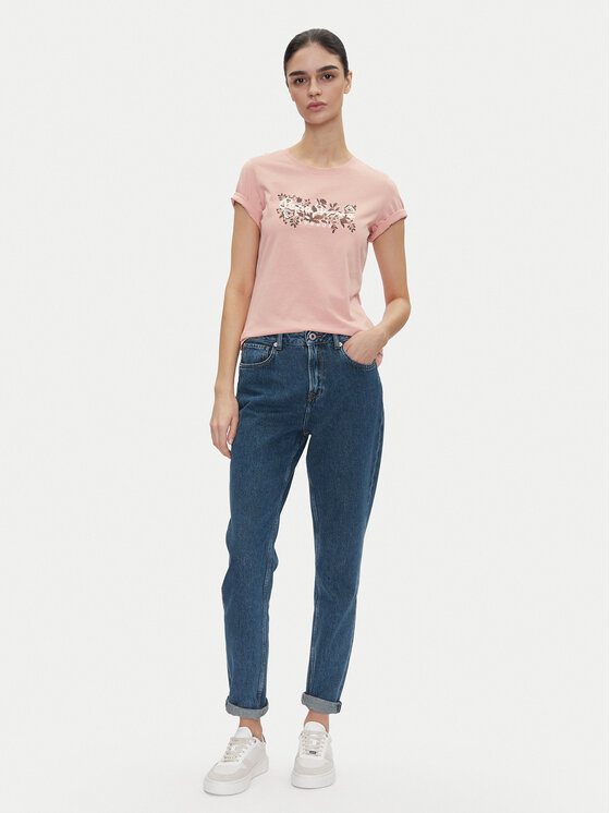 Pepe Jeans Pepe Jeans Футболка Rosalind PL506034 Рожевий Regular Fit
