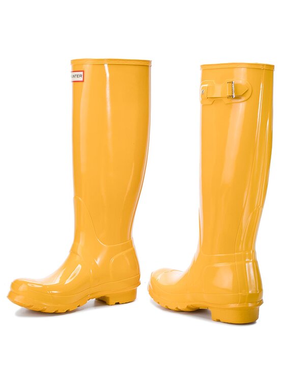Hunter Гумові чоботи Hunter Org Tall Gloss WFT1000RGL Жовтий