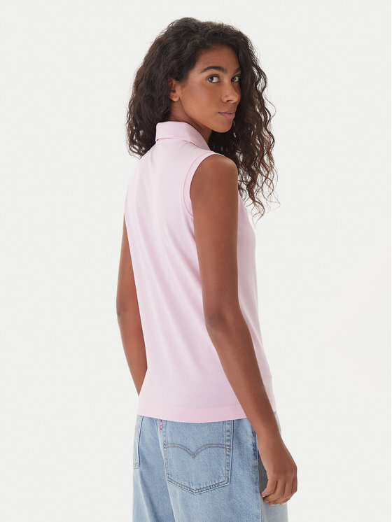Kappa Kappa Polo Logo Tennis 302LR20 Rosa Slim Fit