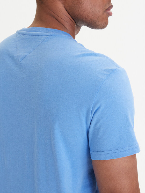 Tommy Jeans Tommy Jeans Camiseta Linear Chest DM0DM21780 Azul Slim Fit