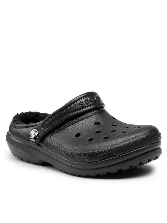 Crocs Iešļūcenes Crocs Classic Lined Clog K 207010 Melns