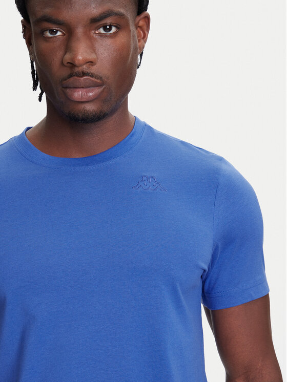 Kappa Kappa Футболка Logo Korpo Cafers 304J150 Голубий Slim Fit