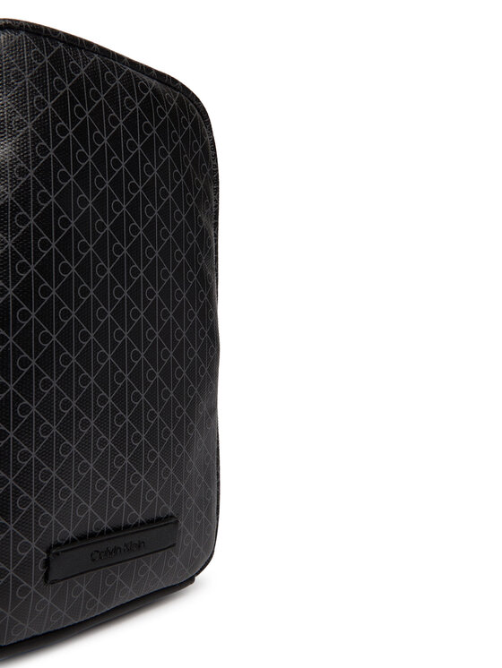 Calvin Klein Bandolera Calvin Klein Emblem Aop Coated Square Sling LV04D3335G Negro