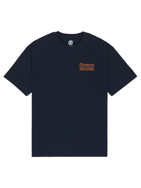 Element Element Camiseta Anyways ELYZT00568 Azul marino Relaxed Fit