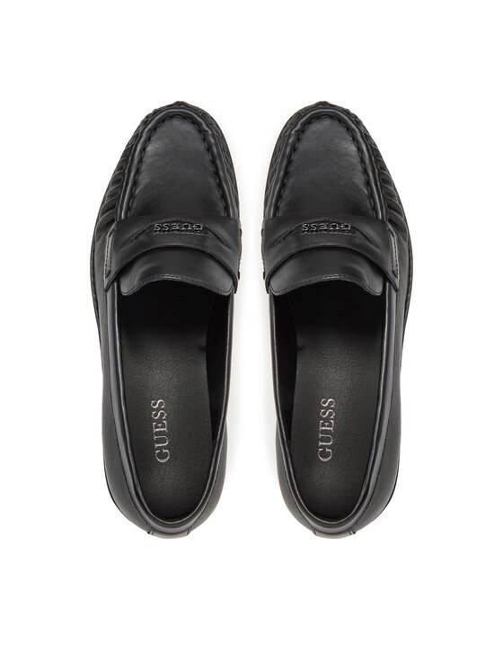 Guess Mokasíny Guess FMJOSA LEA14 Čierna