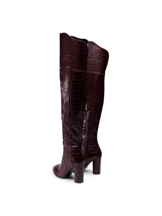 Pollini Чоботи Pollini SA26128C1BTJ0212 Бордовий