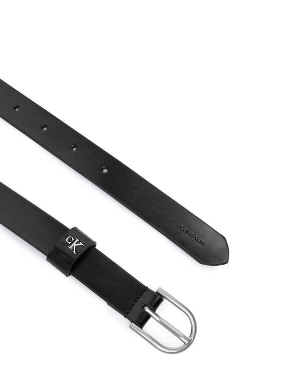 Calvin Klein Curea Calvin Klein Rounded Buckle Ck Loop 25Mm LV04F7107G Negru