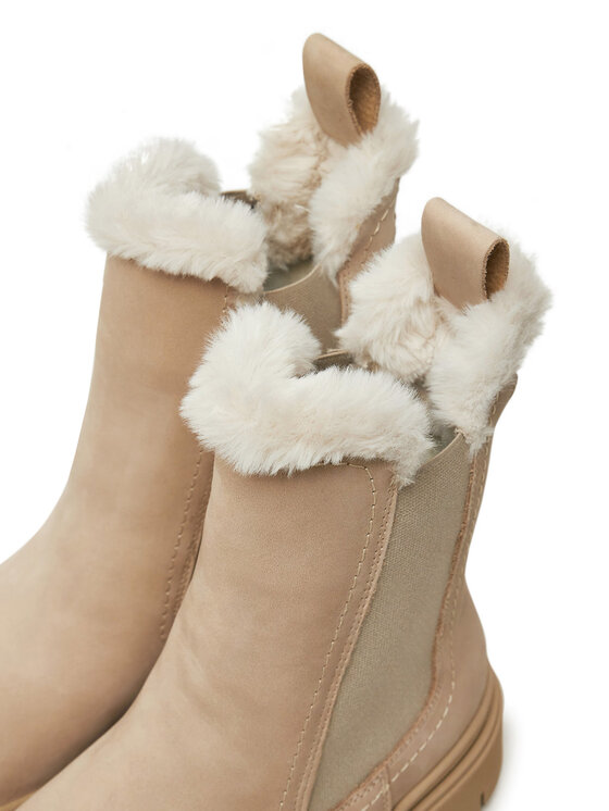 Tamaris Členková obuv s elastickým prvkom Tamaris 1-26407-43 Béžová