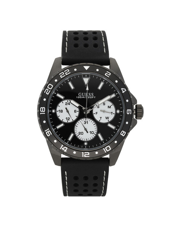 Guess Ročna ura Guess Odyssey W1108G3 Črna