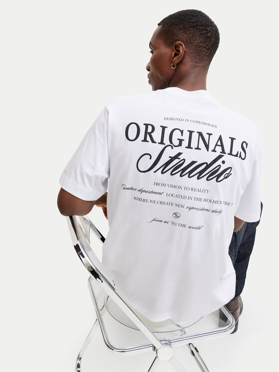 Jack & Jones Jack & Jones Camiseta Norrebro Typo 12282898 Blanco Regular Fit