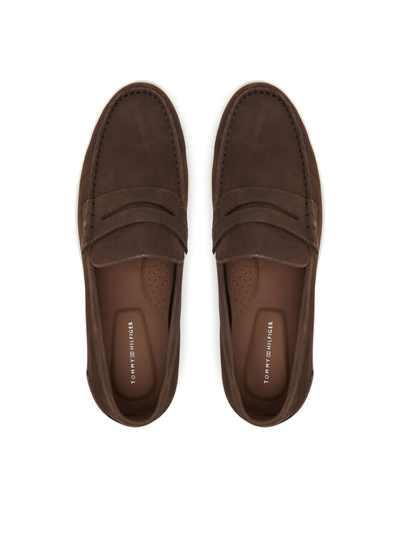 Tommy Hilfiger Mokasini Tommy Hilfiger Nubuck P Loafer FM0FM05350 Rjava