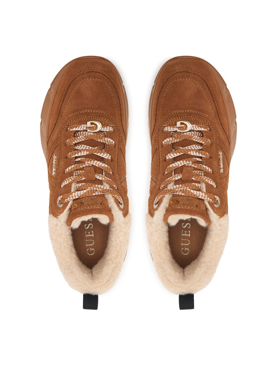 Guess Sneakersy Guess FLFFA2 LEA12 Brązowy