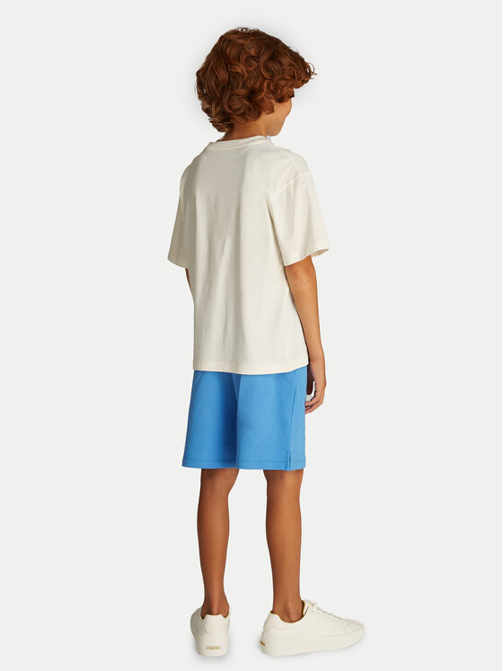 Calvin Klein Jeans Calvin Klein Jeans Marškinėliai Bold Graphic IB0IB02448 Écru Relaxed Fit