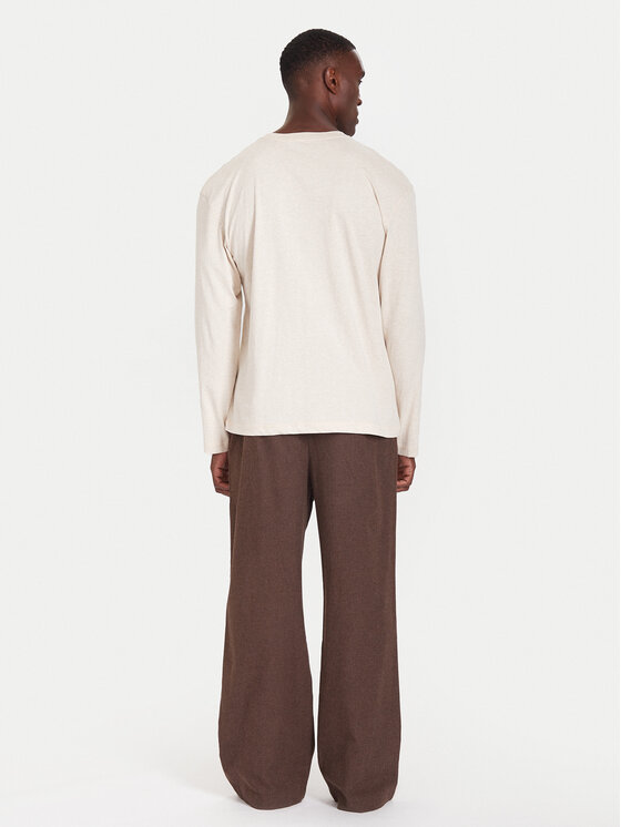 Tommy Hilfiger Tommy Hilfiger Pižama UM0UM03689 Rjava Relaxed Fit
