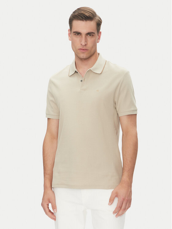 Calvin Klein Calvin Klein Polo LV04LC239G Beige Regular Fit